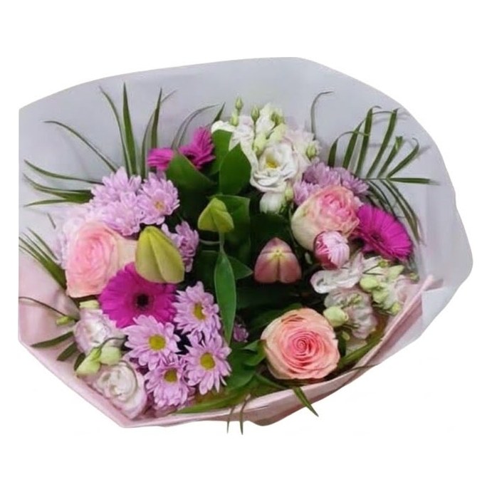 Gerberas fuchsia & roses