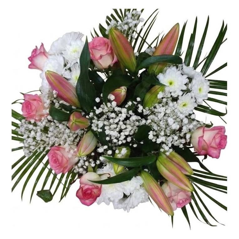 Roses & gypsophile